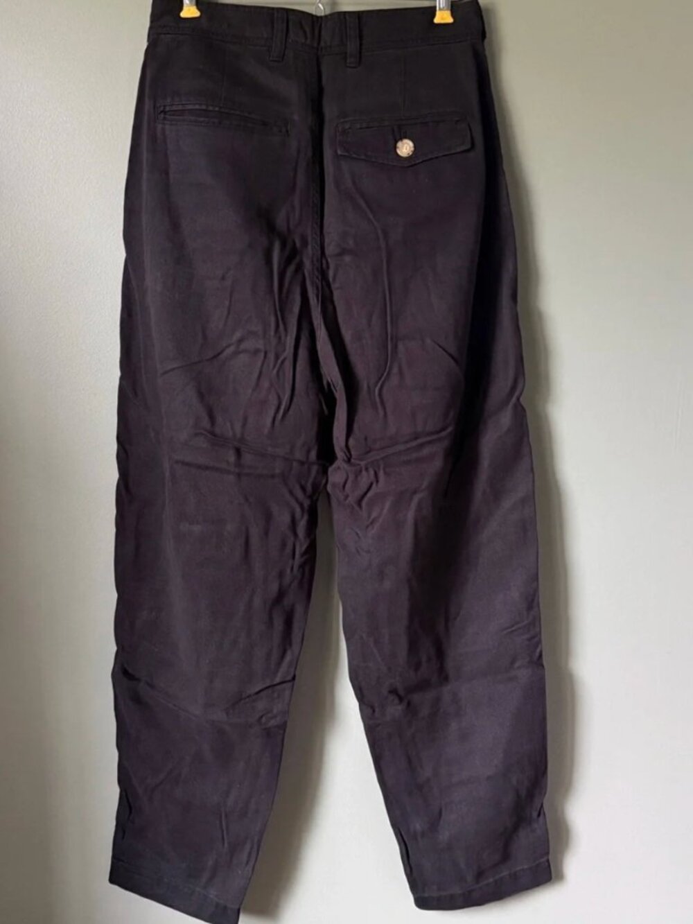 2 Everlane Pants Buttersoft Barrel Leg Trousers CREAM/BLACK  SET OF TWO - Picture 4 of 9